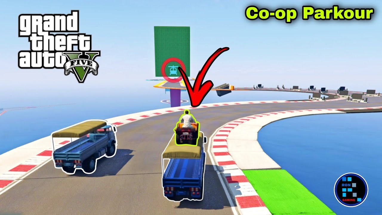 [Hindi] GTA V | Amazing Co-op Parkour Me Super Fun