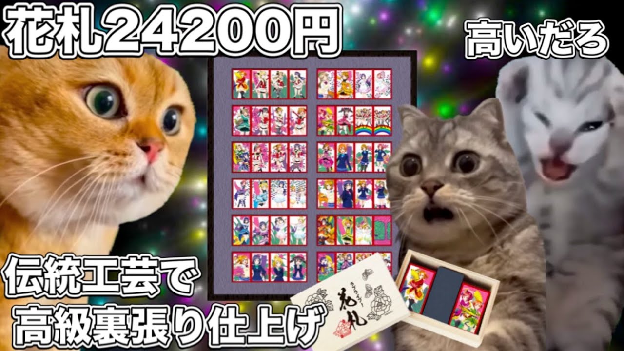ラブライブの24200円の花札【猫ミーム】 #猫マニ #猫ミーム