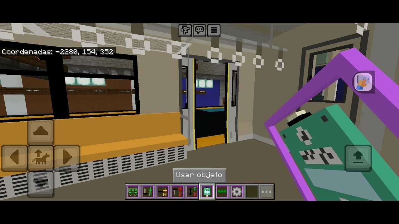 Recorrido en Línea 1 del Metro de Caracas desde Parque Carabobo hasta Plaza Venezuela en Minecraft