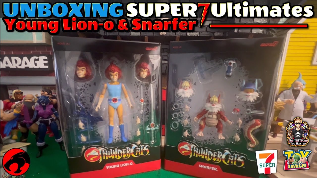 Unboxing Super 7 Ultimates Young Lion-o & Snarfer #super7ultimates #s&uuml;per7 #thundercats #snarfplays