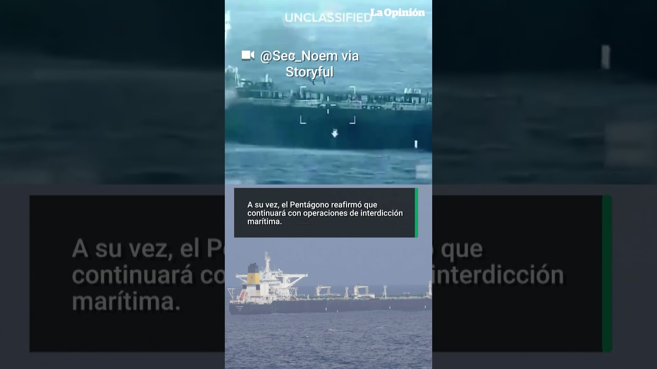 EE.UU. incauta barco petrolero y Venezuela denuncia secuestro ante la ONU / La Opini&oacute;n