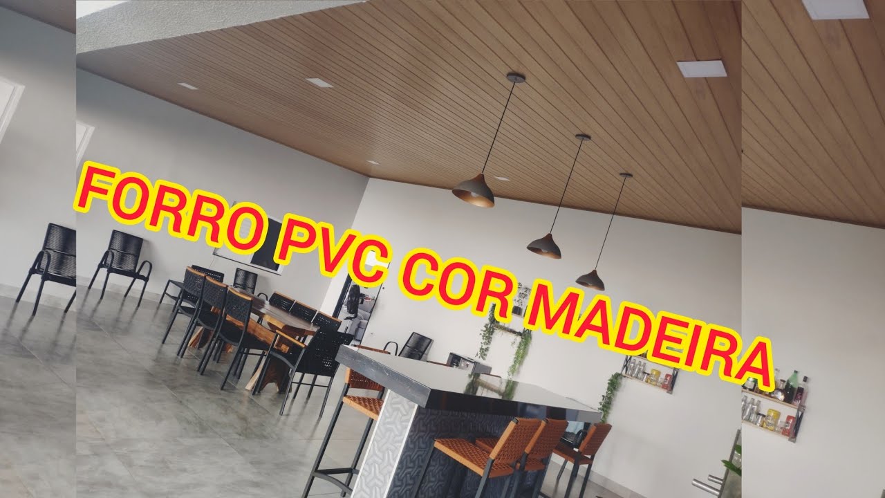 FORRO PVC COR MADEIRA - FORRO PVC AMADEIRADO - FORRO PVC COLORIDO - FORRO PVC VALE A PENA? CEREJEIRA