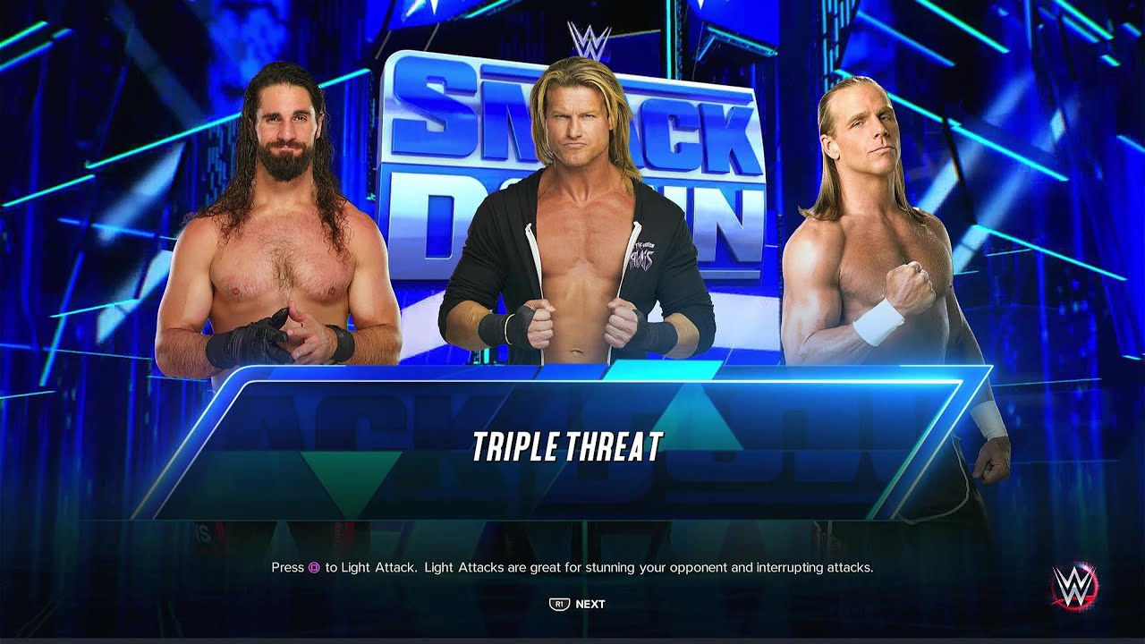 Dolph Ziggler vs. Seth Rollins vs. Shawn Michaels