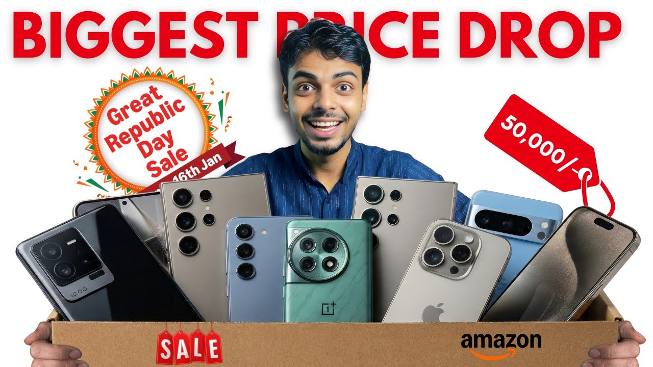 iPhone 15 @ ₹50,XXX? 🤯 Best Smartphone Deals Amazon Great Republic Day Sale 2026 | TECH MONK