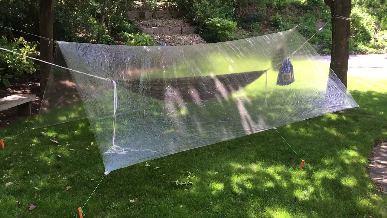 How to make a DIY tarp from polycro film.