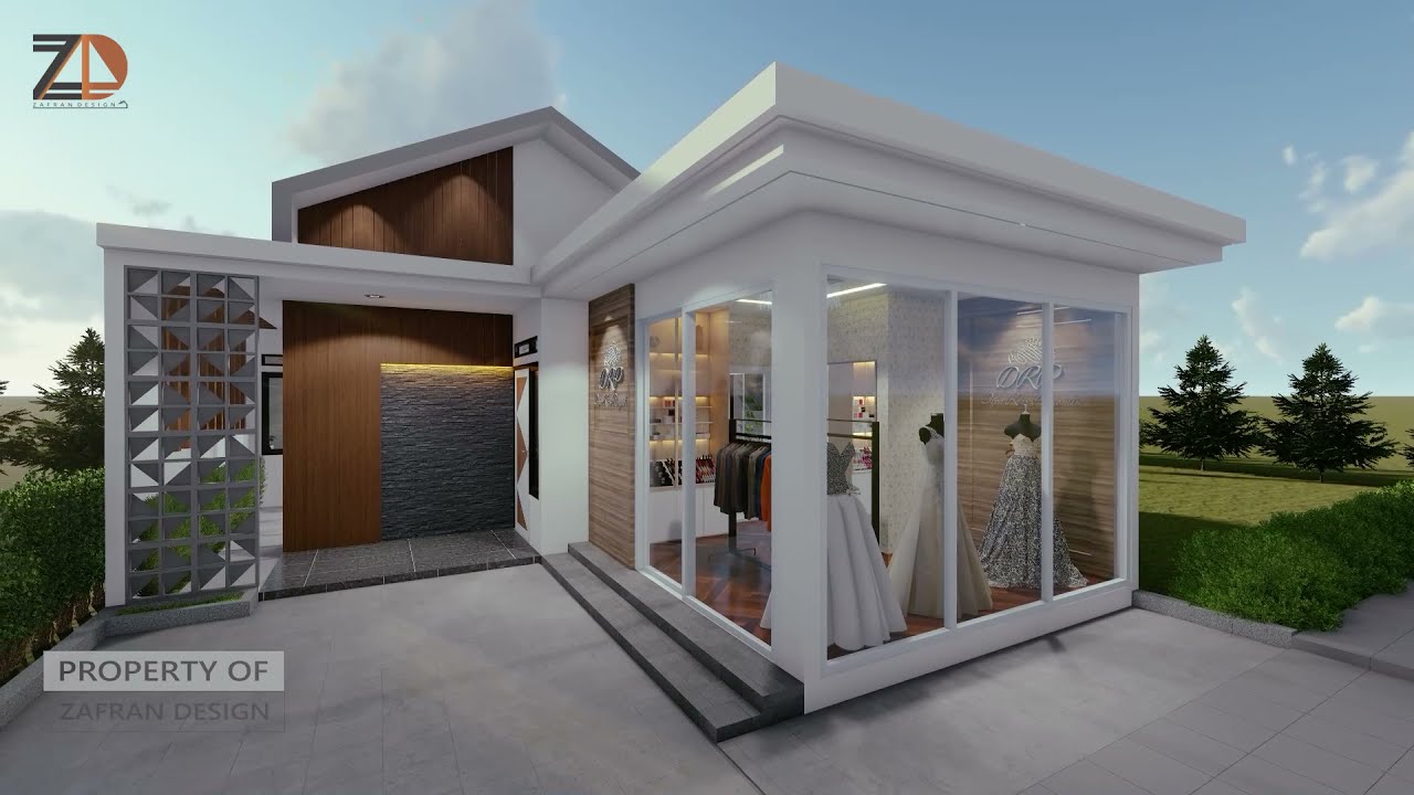 KEREN!!! Rumah Modern Contemporer Dengan Galeri Wedding Dress