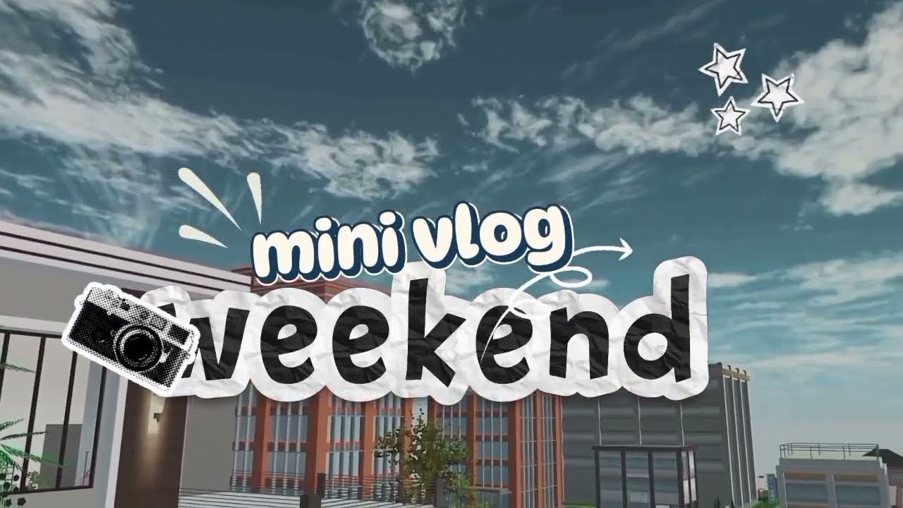 Mini vlog weekend 🌈🌈☀️💐 kegiatan di hari libur🤍🤍✨ #sakuraschoolsimulator #minivlog  
