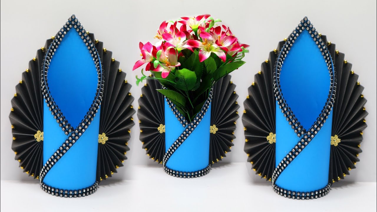 Vas Bunga Cantik dari KERTAS ! Model terbaru Mudah banget ! PAPER FLOWER VASE