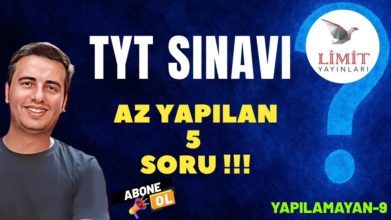 TYT YAPILMAYAN SERİSİ-9 LİMİT AKTÖR TYT-1 DENEME SINAVINDAN #limit #tytmatematik #tyt2026