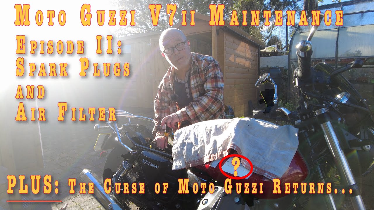Moto Guzzi V7ii Special Air Filter and Spark Plug Swap  | The Moto Guzzi Curse Returns
