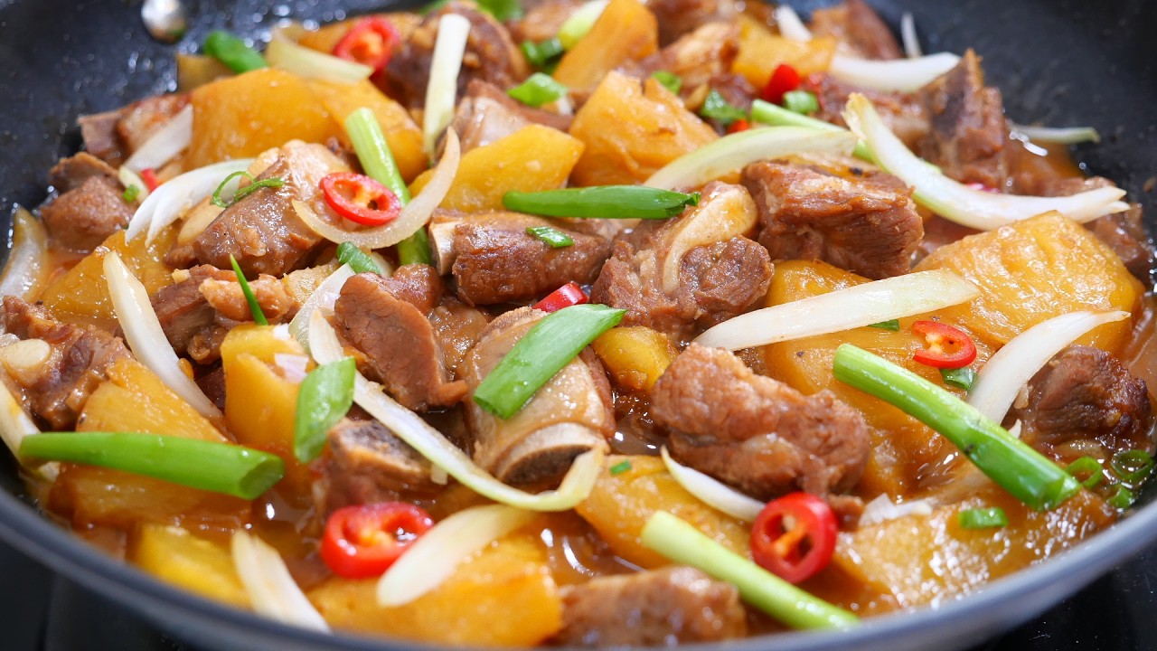 Món Này Ngon Lắm Mà Giờ Mới Chia Sẻ - Công Thức Đơn Giản Nấu Nhanh Lẹ Sườn Kho Thơm by Vanh Khuyen