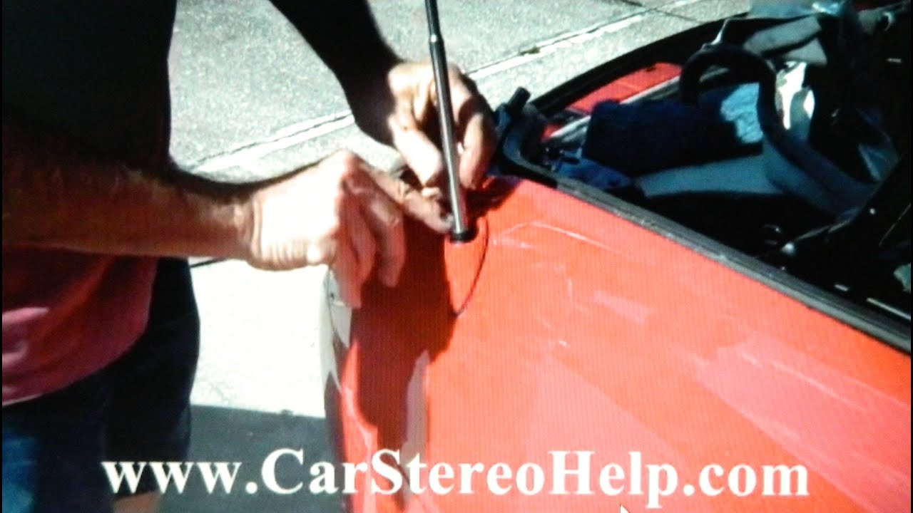 How to Lexus SC430 Power Antenna Mast Repair Replace 3 of 3 = Car Stereo HELP