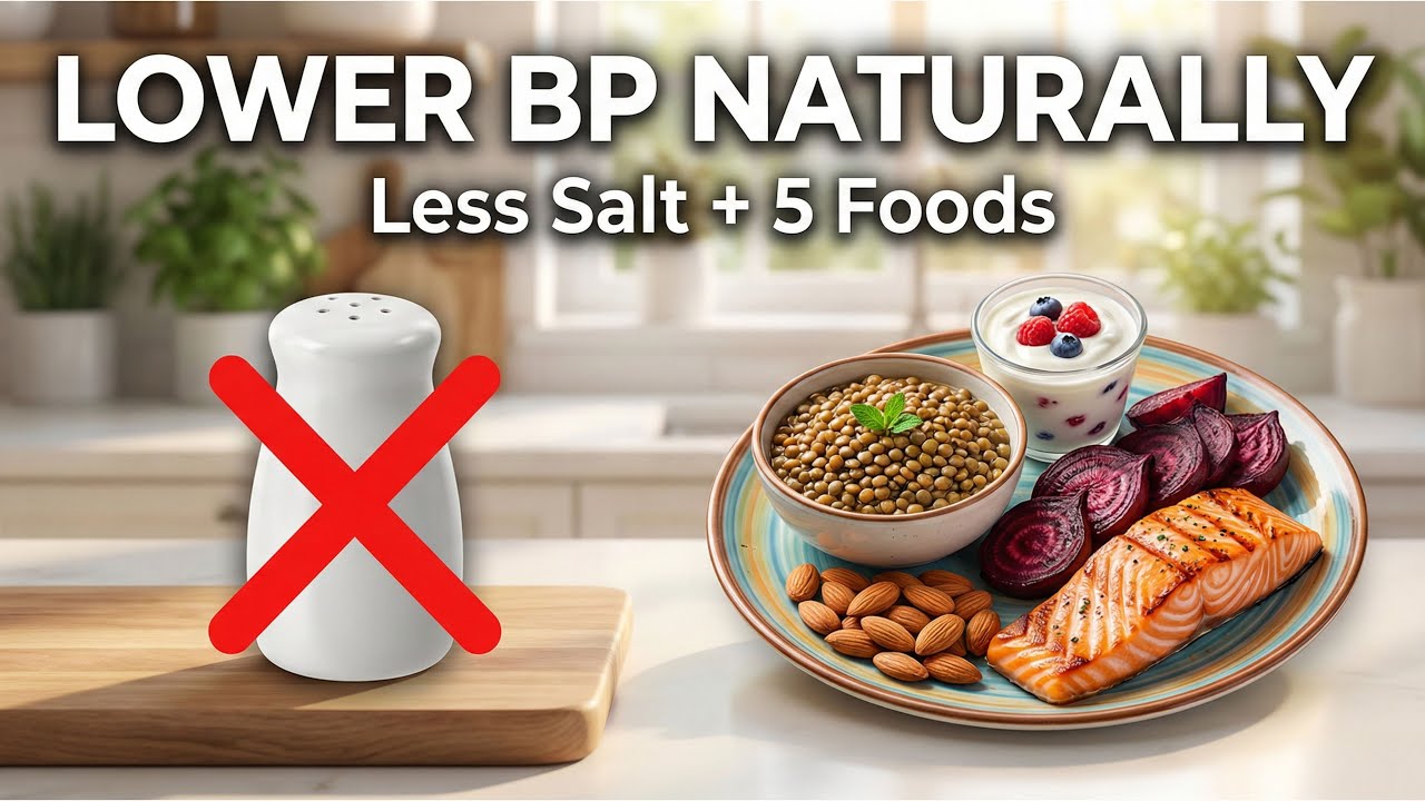 Lower Your BP in the Kitchen: The Salt Cut & 5 Food Allies #BloodPressure #LowerBpNaturally