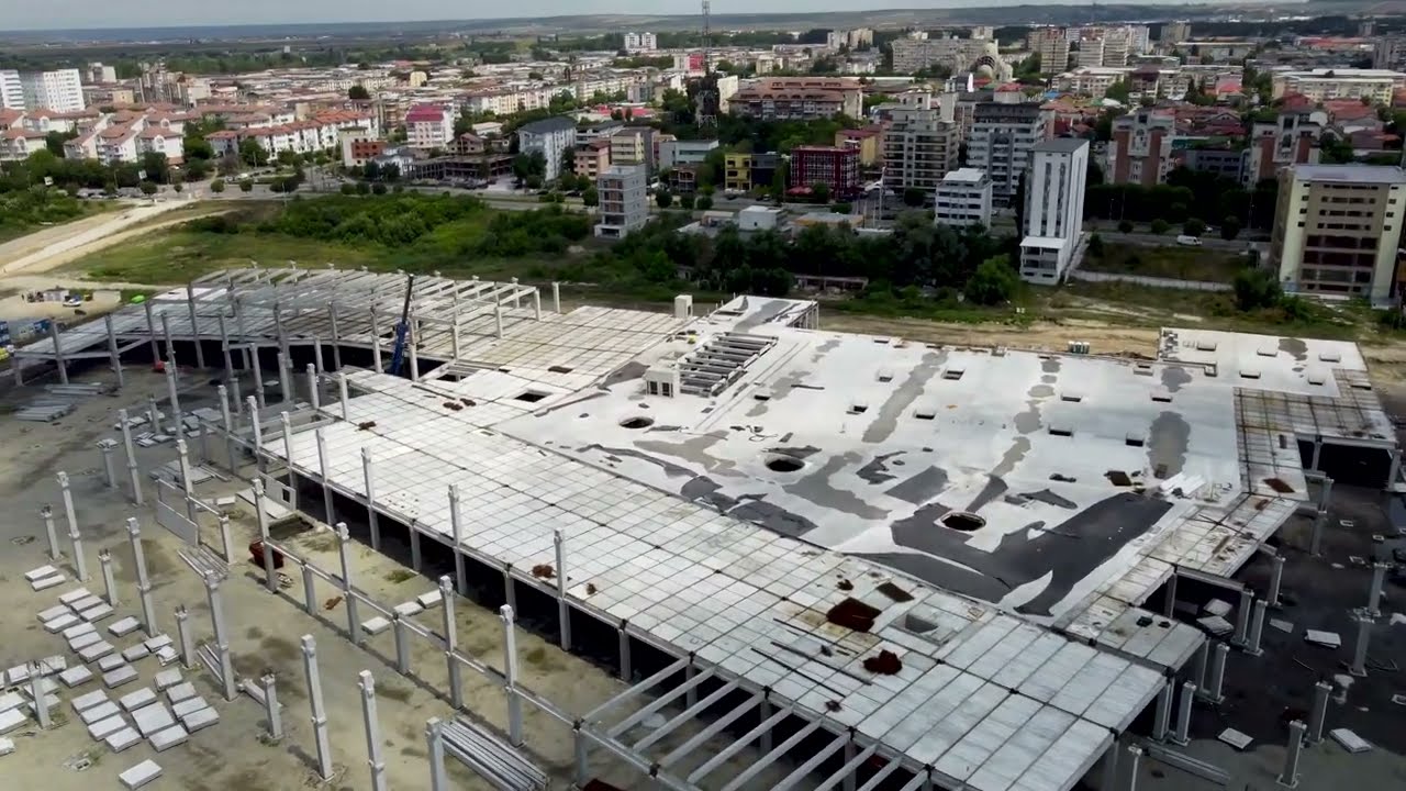 Balta Craioviţei - evoluţie lucrări Promenada Mall - 2022-07-10