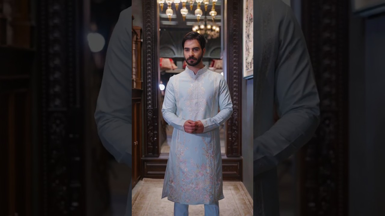 Azran Festive Panjabi 2025 | Heritage Embroidery in Cotton Elegance