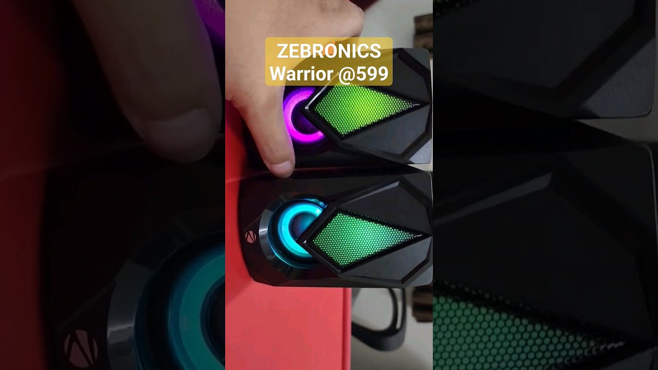 Best Budget RGB Desktop Speaker ZEBRONICS | Gaming Speaker #shorts #zebronics #speaker