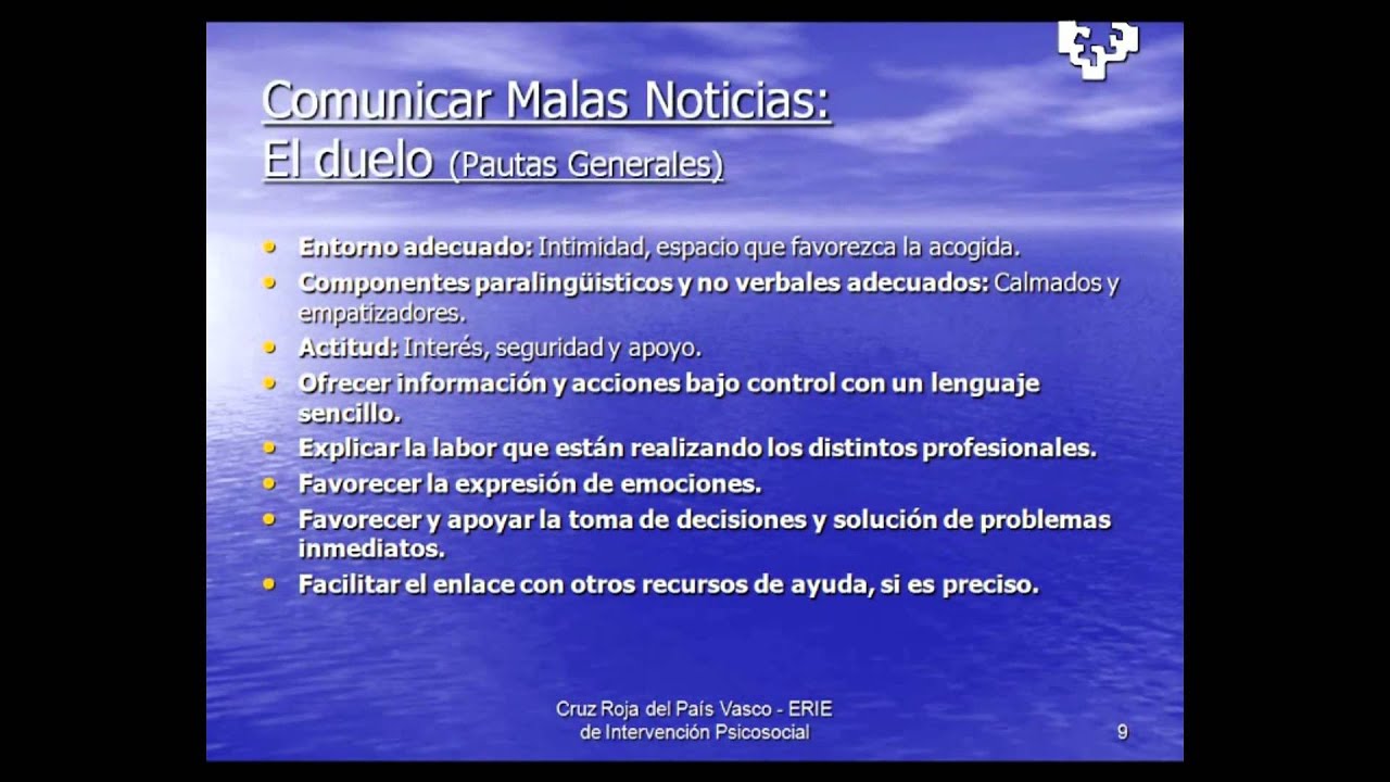 La Intervención Psicológica en Emergencias