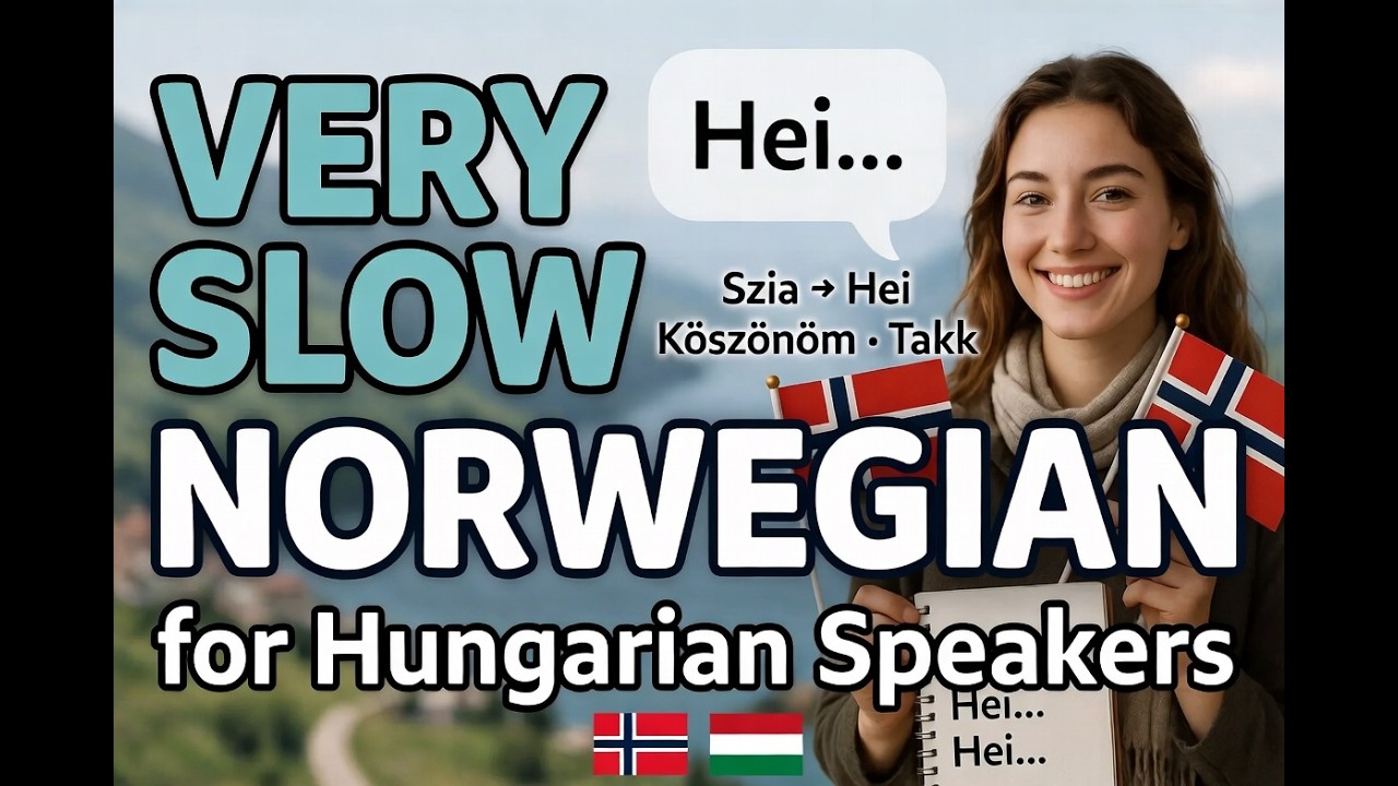 Norvég Kezdőknek: NAGYON LASSAN magyarul | Alap kifejezések (Hallgasd és ismételd)