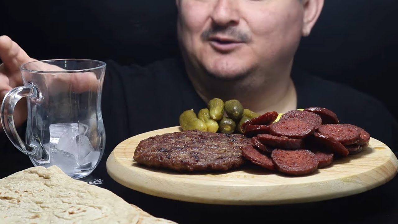 || ASMR MUKBANG || Meatball Sausage | Satır Köfte Kasap Sucuk asmr