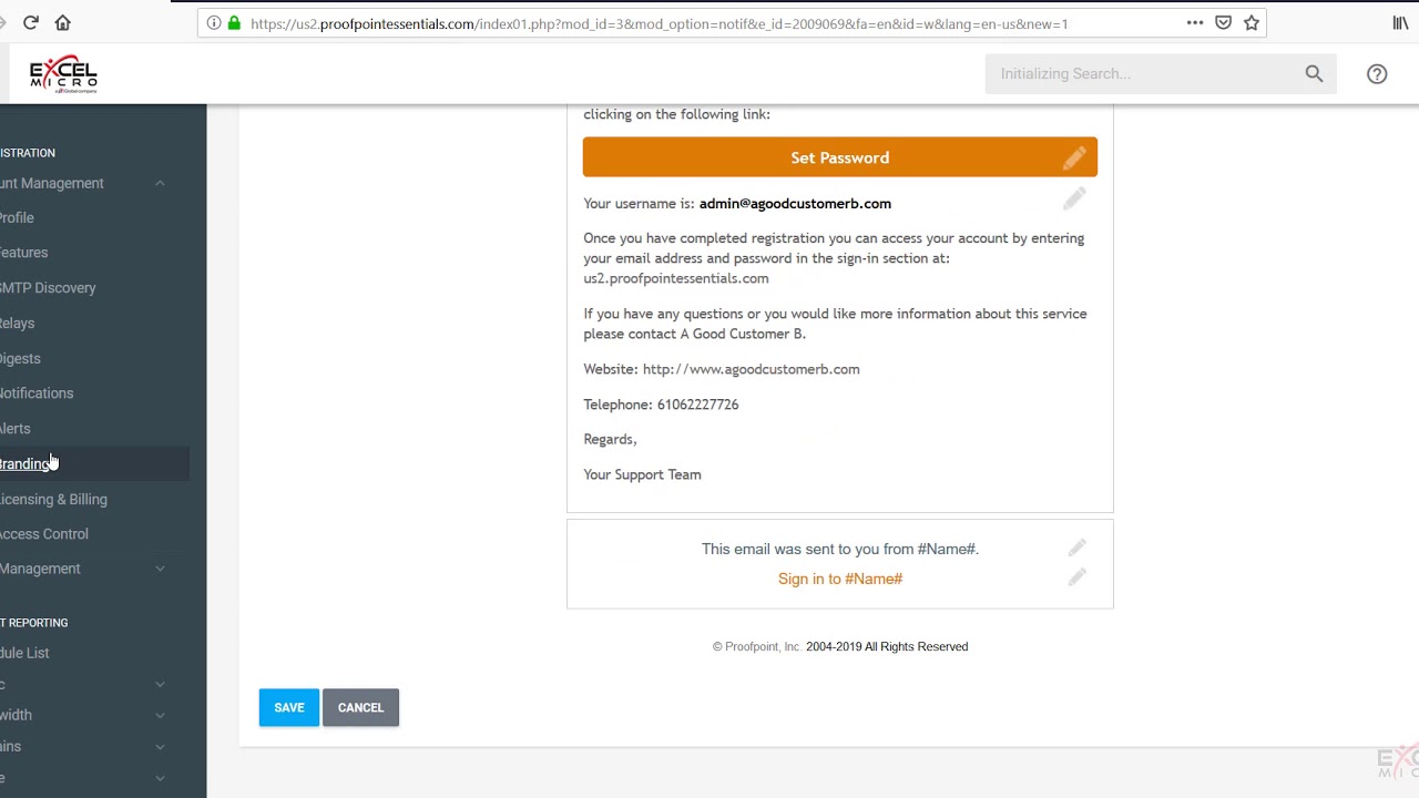 Proofpoint Administrator Experience
