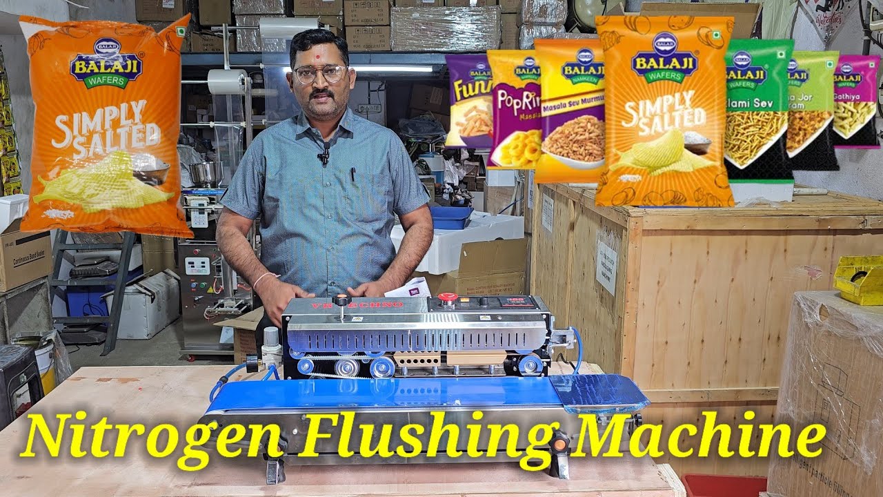 Band Sealer Machine With Nitrogen Flushing | Nitrogen Filling Machine