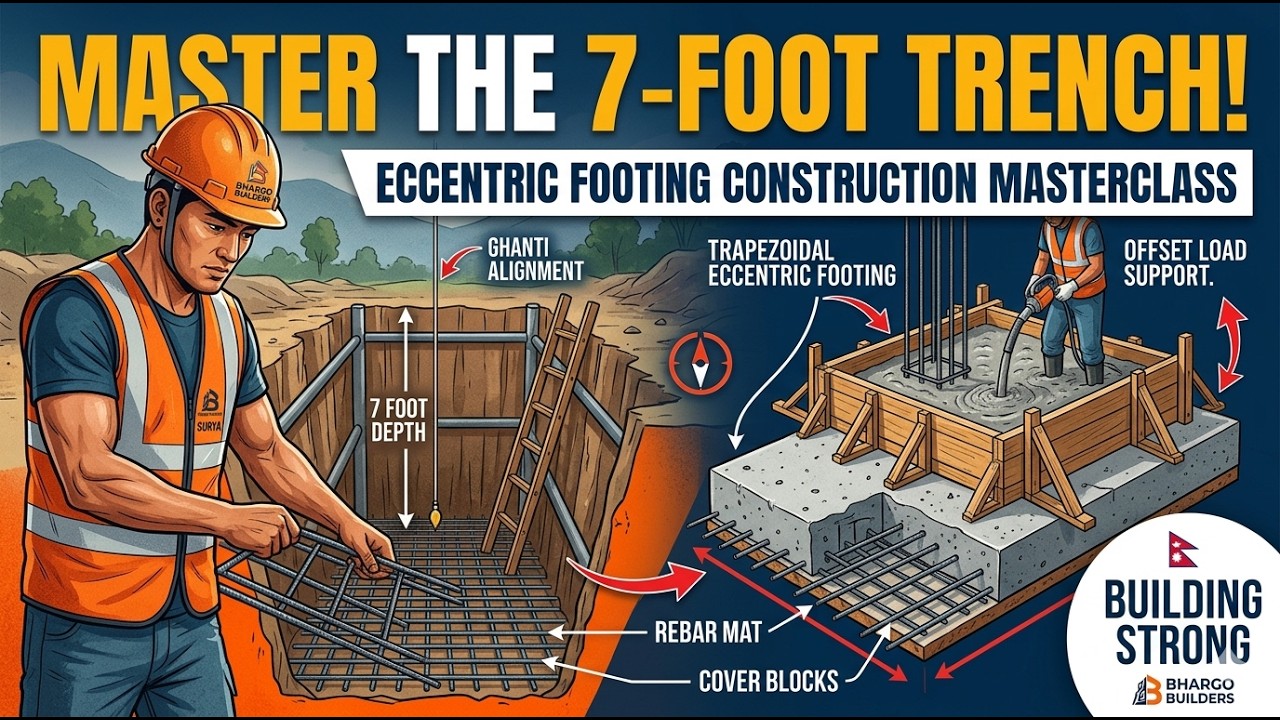 How to Build a Foundation on Property Lines: A Step-by-Step Guide 🏗️ #engineering #footing #now