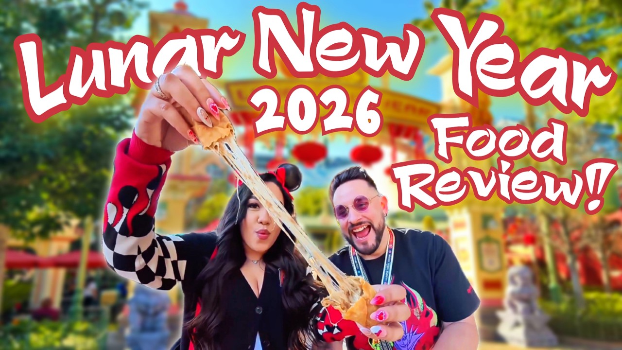 EVERYTHING WE TRIED AT LUNAR NEW YEAR! | DISNEYLAND | 2026