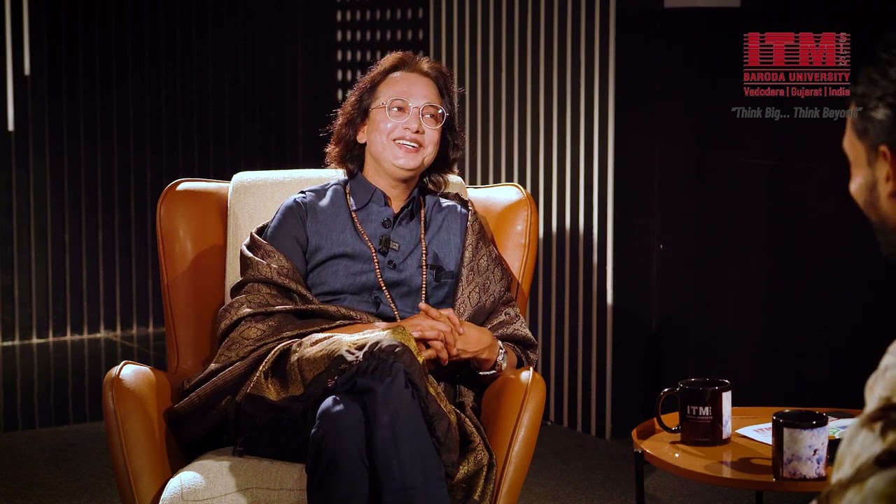 Podcast with swami Oma the akk at ITM SLS Baroda University