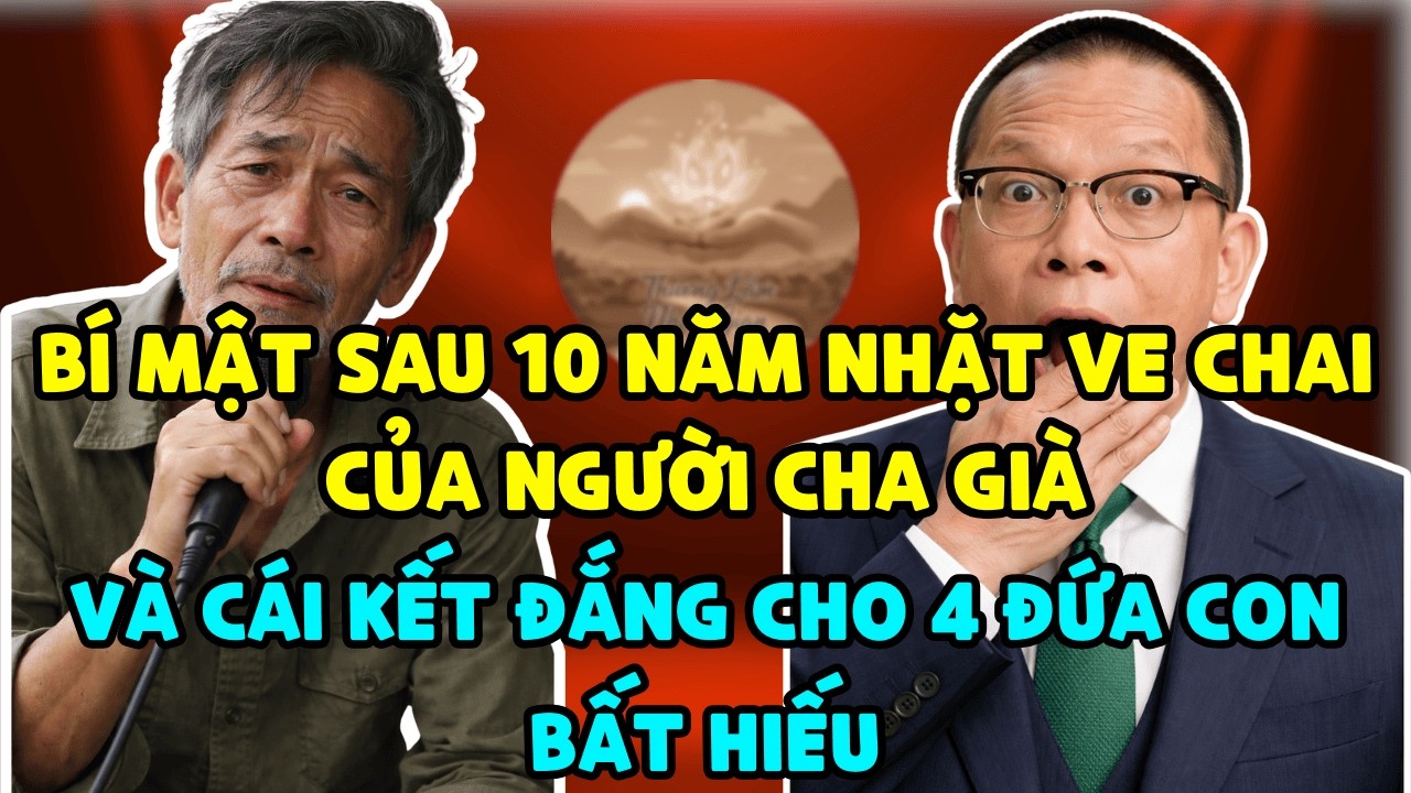 Bí Mật Sau 10 Năm Nhặt Ve Chai Của Người Cha Già Và Cái Kết Cho 4 Đứa Con Bất Hiếu - TÂM SỰ VĂN SÂM