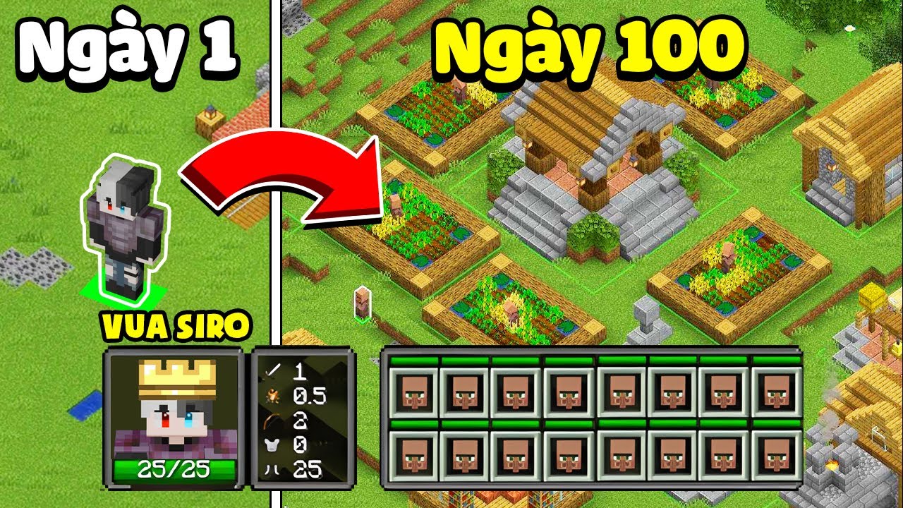 Siro X&acirc;y Dựng Đế Chế 5 Triệu Điểm Sức Mạnh Trong 100 Ng&agrave;y Minecraft Reign Of Nether