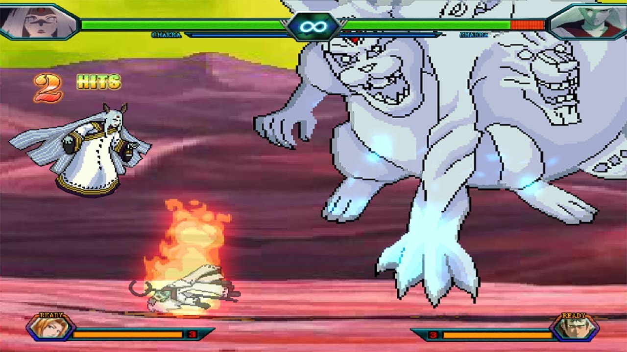 Kaguya Otsutsuki VS Madara Uchiha (10 Tails Jinchuriki) - Bleach Vs Naruto NEW MOD (+280 Characters)