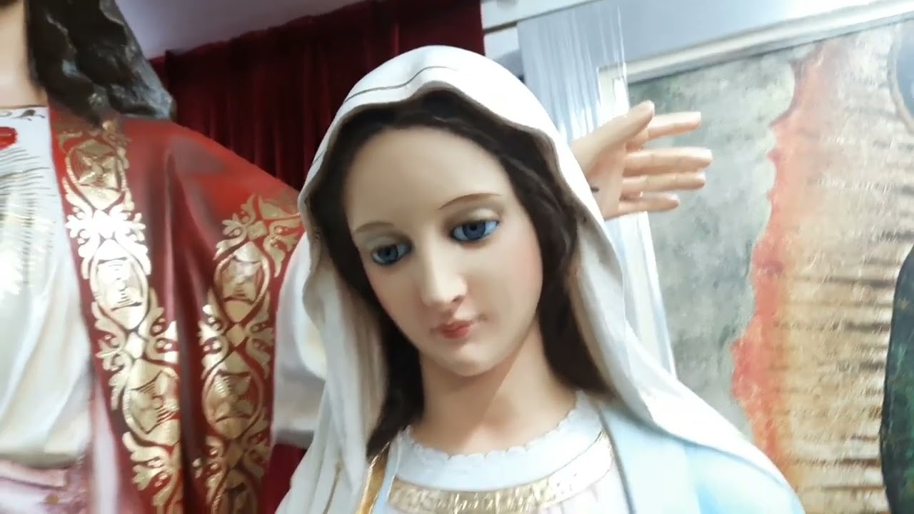artículos religiosos Casabelmad.com campanas cristos cirios niña maria virgen de Guadalupe