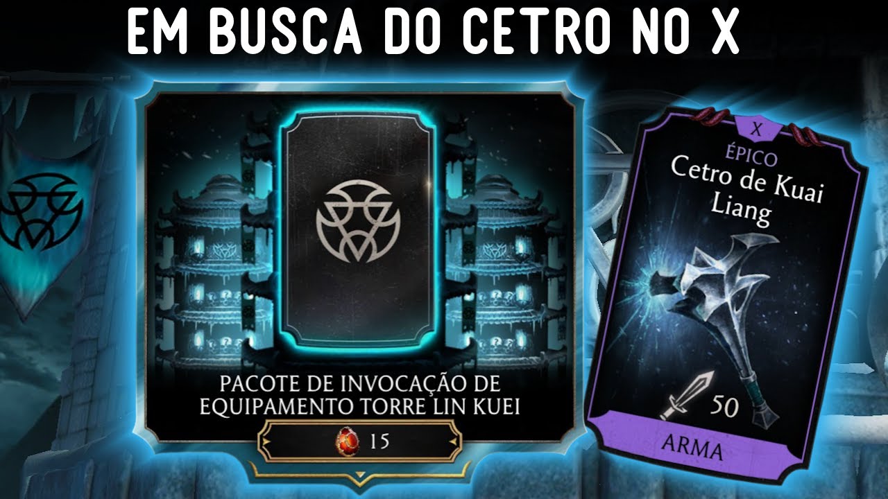 MK Mobile 7.0.1 | Em Busca do Cetro no X na secundária | Abrindo Pacotes Torre Lin Kuei | MK Mobile