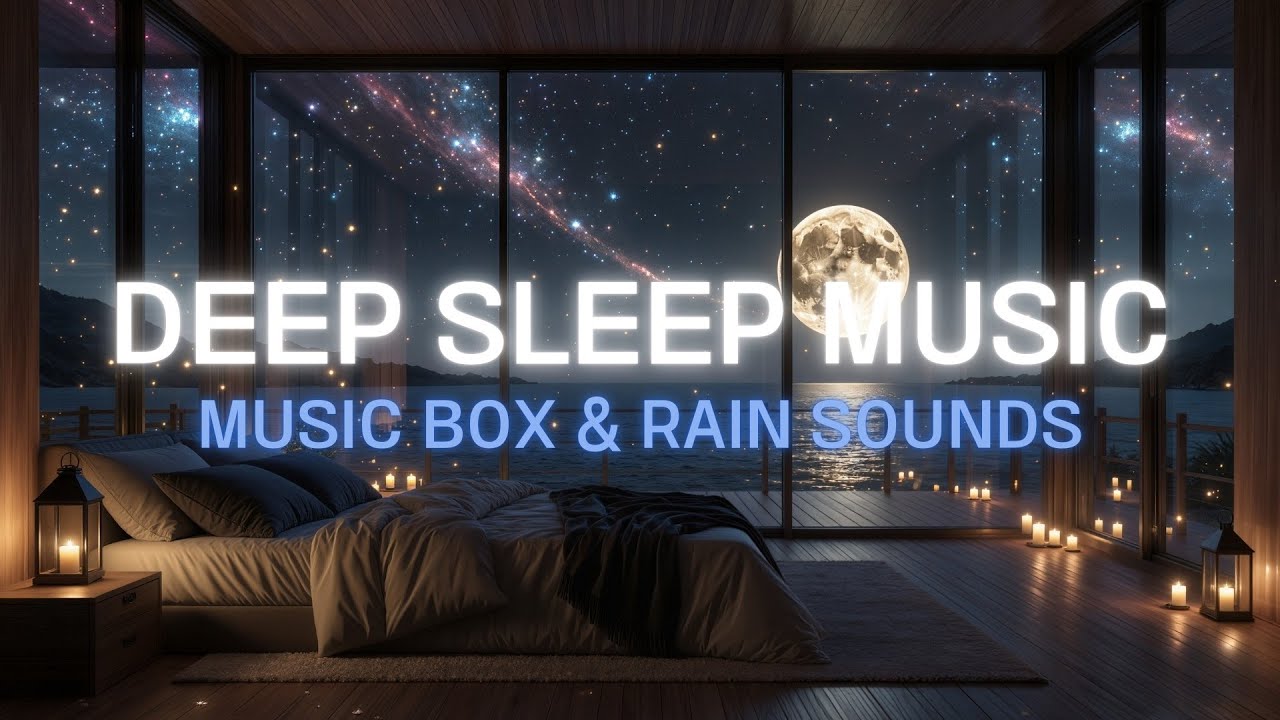Музыкальная шкатулка и дождь ASMR 🌙 От бессонницы, снятие стресса, сон без рекламы