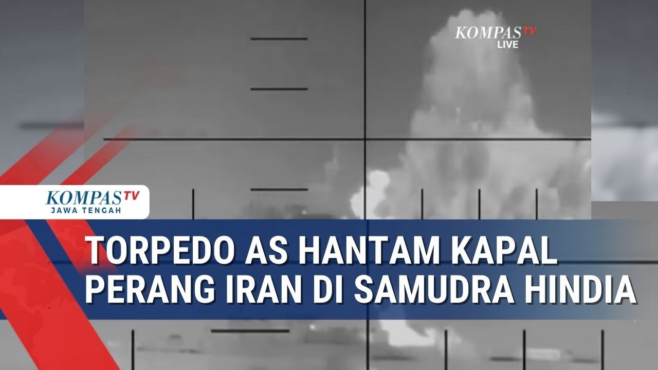 Kapal Perang Iran Dibombardir Torpedo AS, 80 Orang Tewas