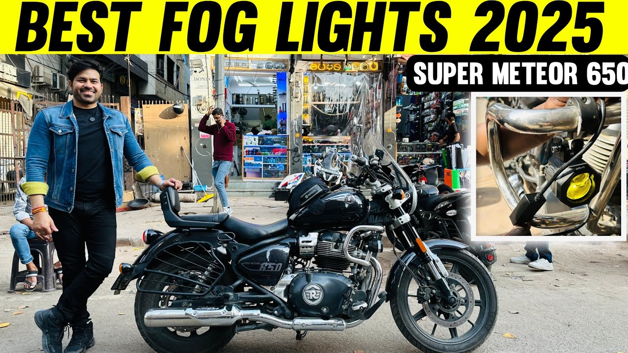 Best Fog Lights For  Super Meteor 650 | iPhone 16 pro | New Ride Preparation 2025