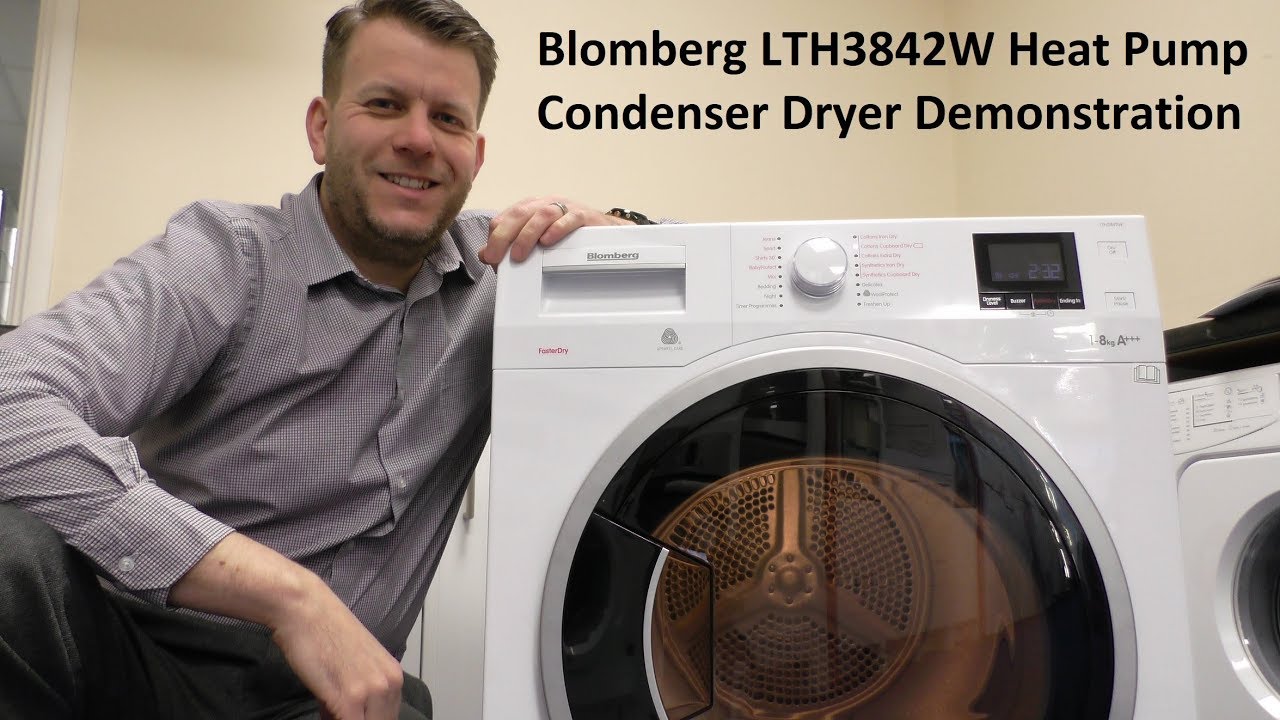 Blomberg LTH3842W 8Kg Heat Pump Condenser Dryer