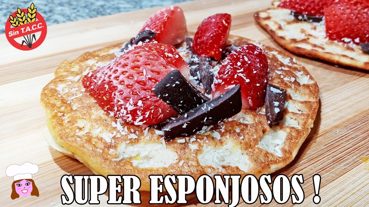 Haz estos 🥞 PANCAKES DE COCO SALUDABLES (Sin azucar, Sin gluten, Facil) Postres keto bajas calorias