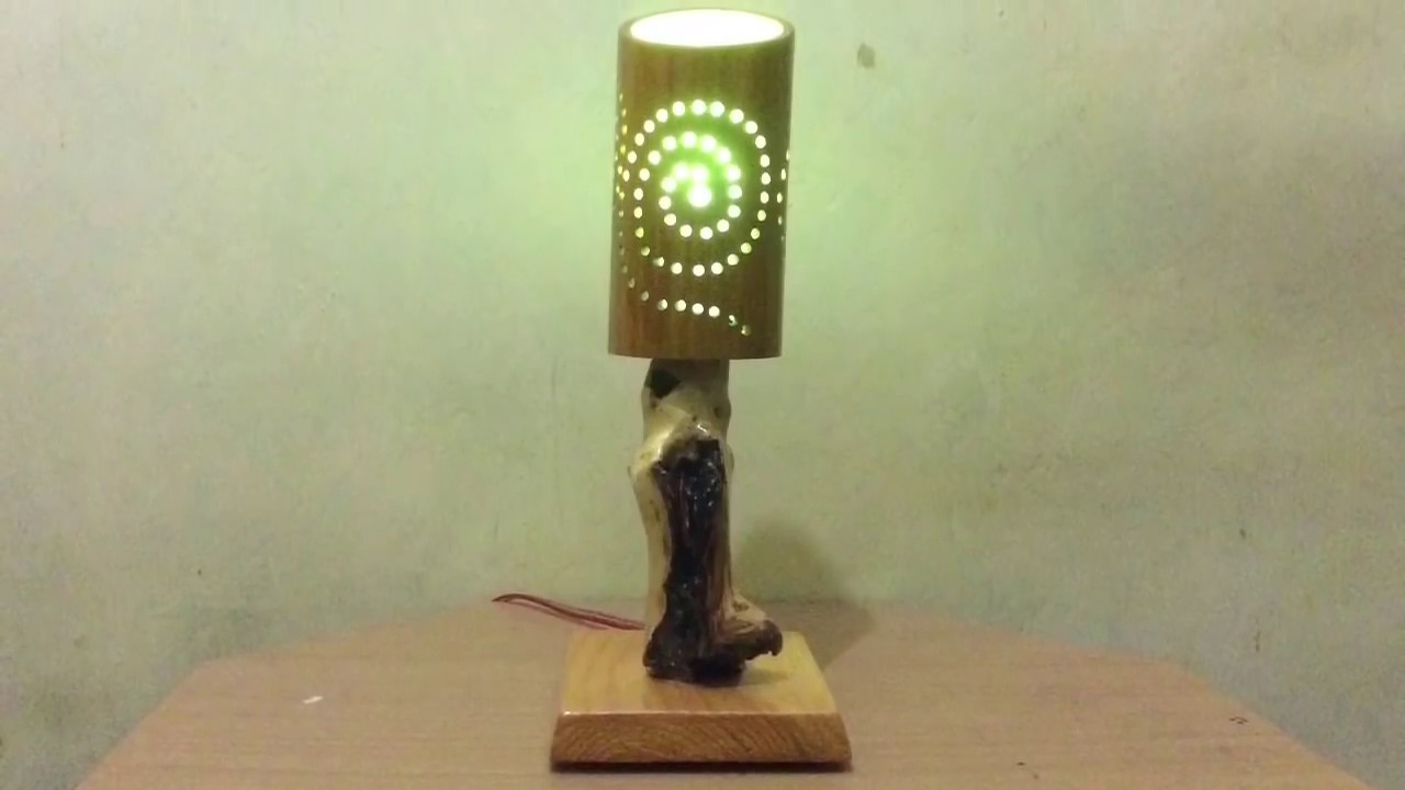 Ide Kreatif,!!! Membuat Lampu Hias Unik dari Bambu dan Akar Kayu