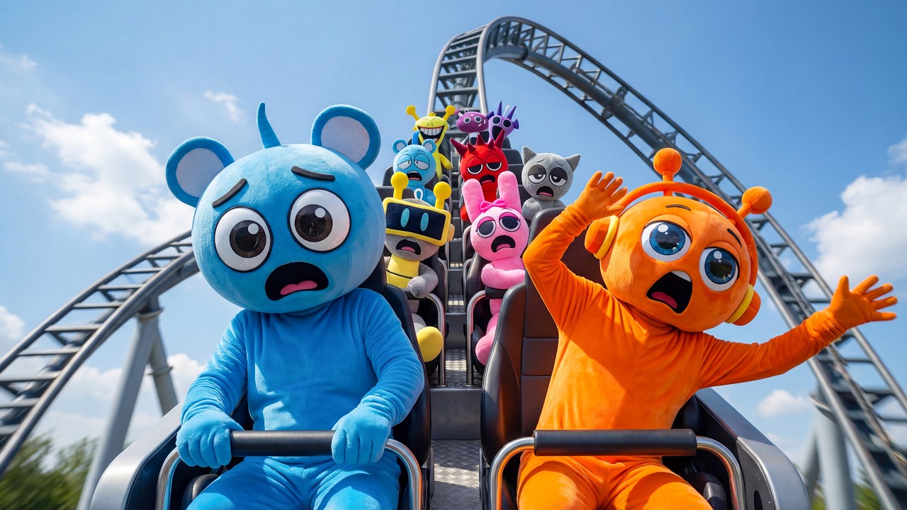 Who’s the Bravest?! Oren & Sky’s CRAZY Roller Coaster Challenge!