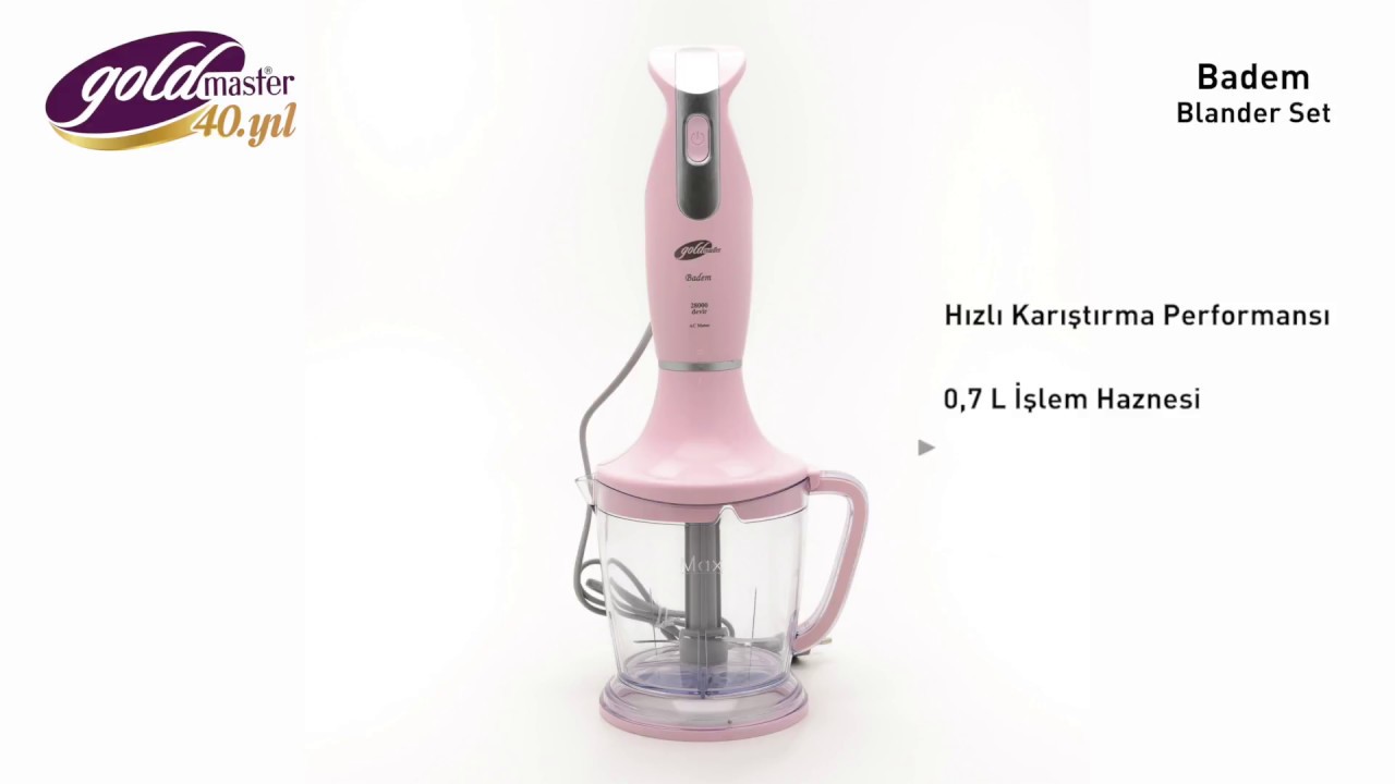 Gold Master Badem Blender Set