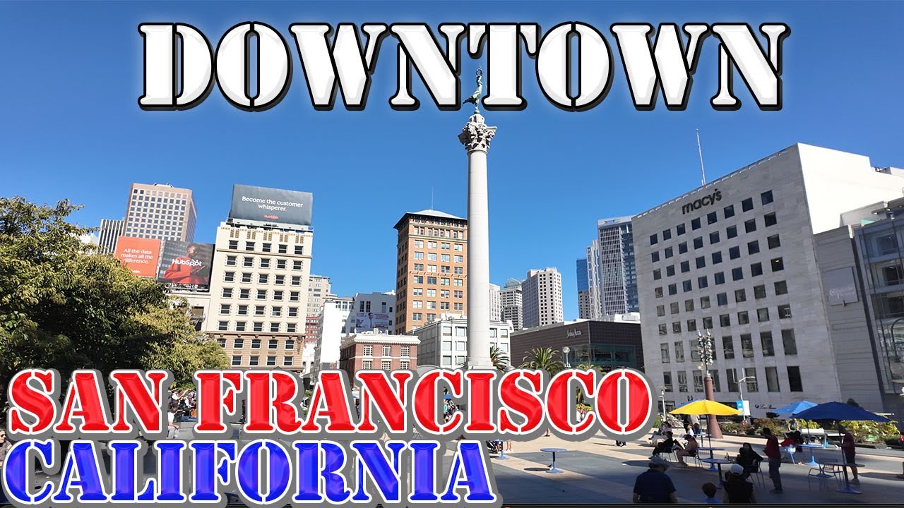 San Francisco - Downtown - Chinatown - Fisherman's Wharf Embarcadero - California - 4K Walking Tour