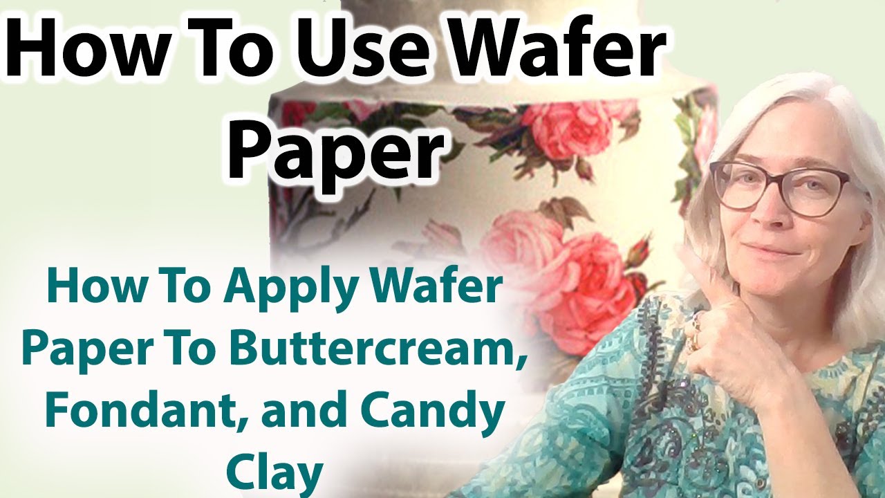 How to apply wafer paper to cakes on buttercream, fondant or candy clay. How to use wafer paper