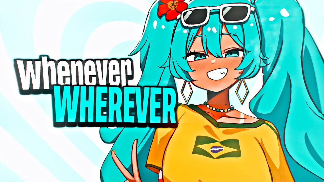 Nightcore - Whenever Wherever (but it hits hard) (Lyrics)