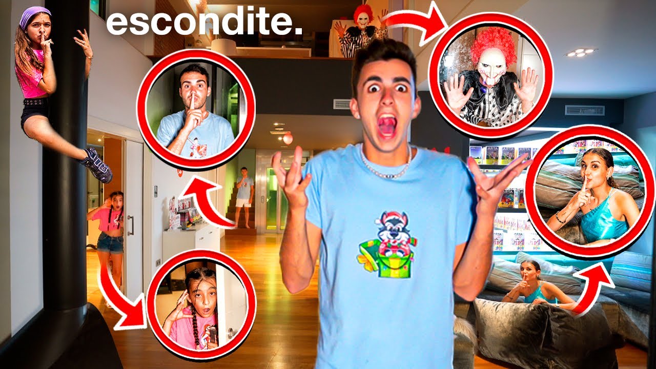 ESCONDITE EXTREMO A LAS 3 AM…*nos ataca un payaso!*