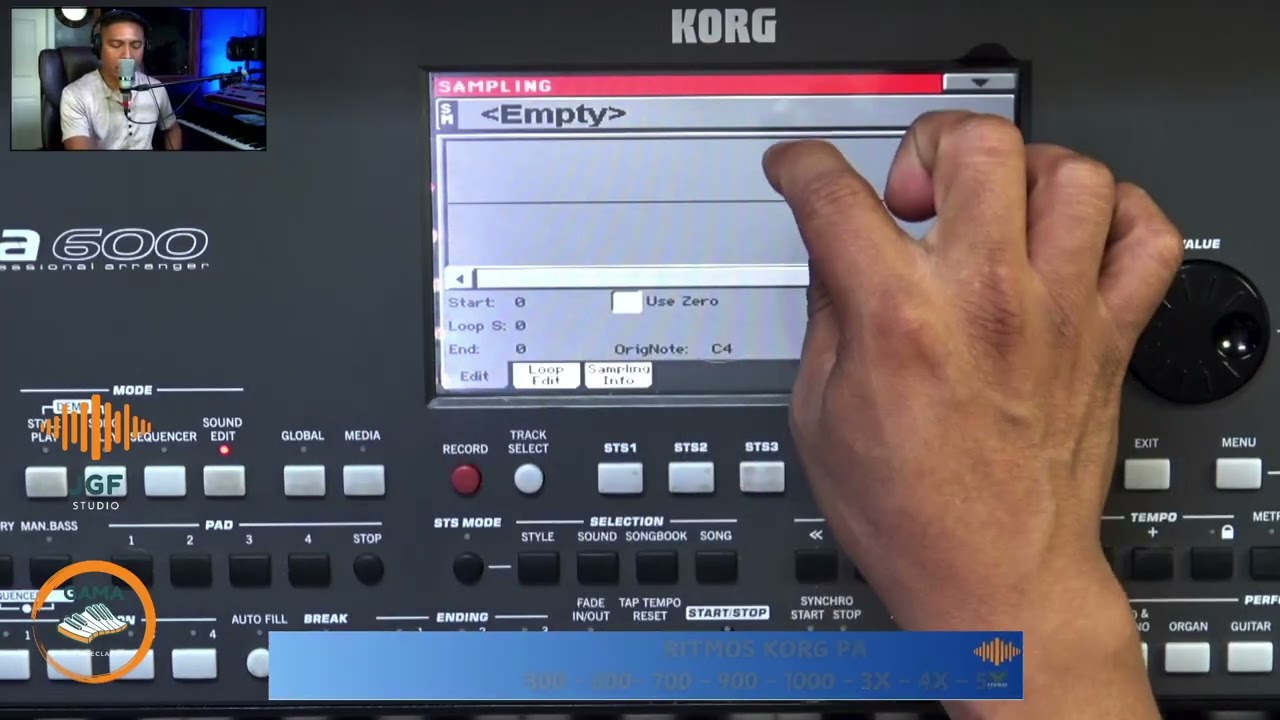 Como Borrar KITS de Baterias TUTORIAL Korg Pa