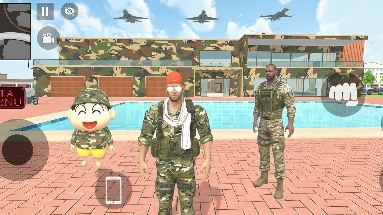 Franklin Ki Lagi Army Mein Naukri 💂‍♂️ | Ghar Bana Army Color Ka 🟢⚫ | Indian Theft Auto Simulator 
