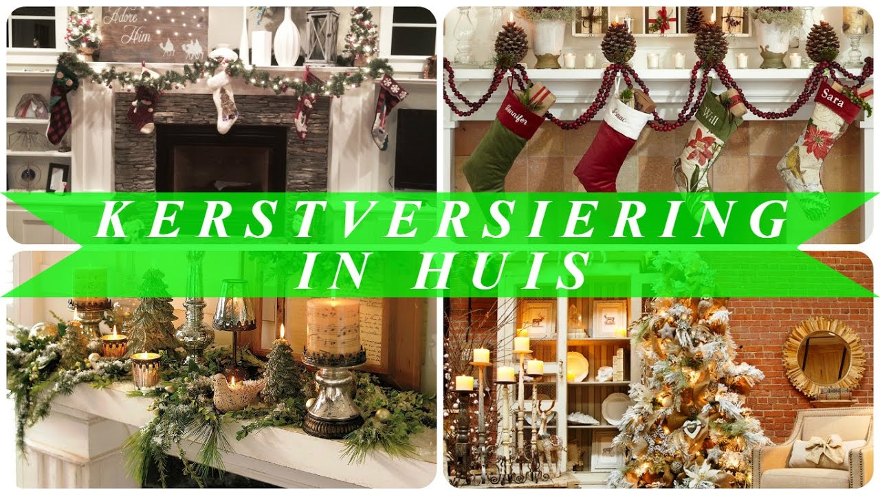 Kerstversiering in huis