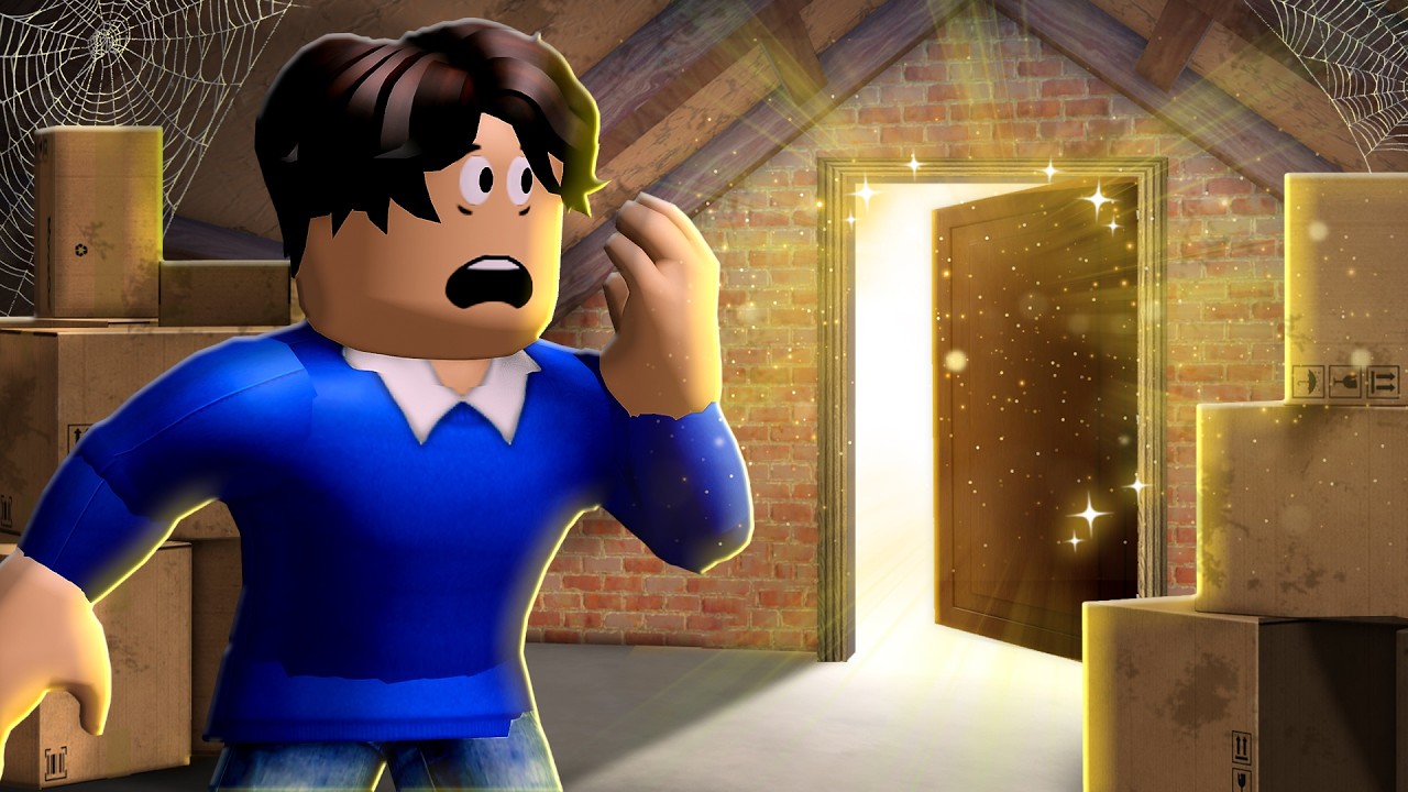 He Found A SECRET DOOR In His House! (A Roblox Movie)