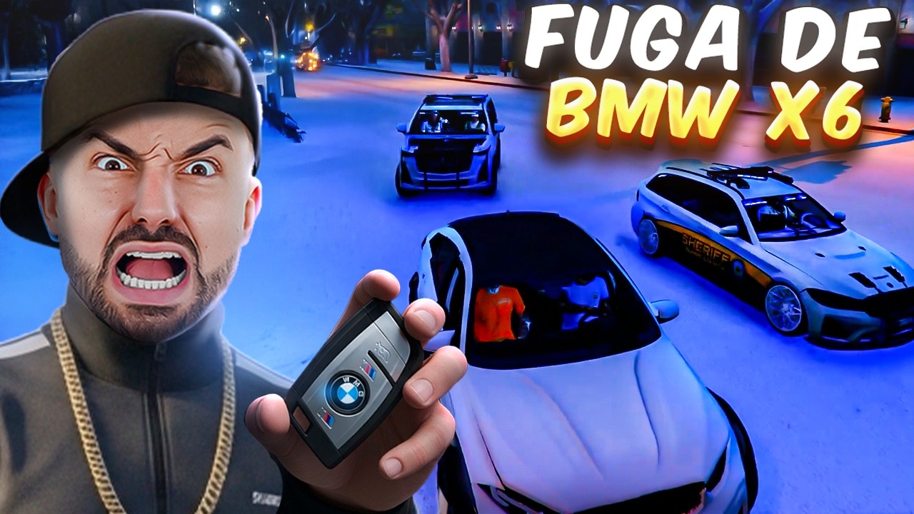 FUGA DA POLICIA COM A NOVA BMW X6